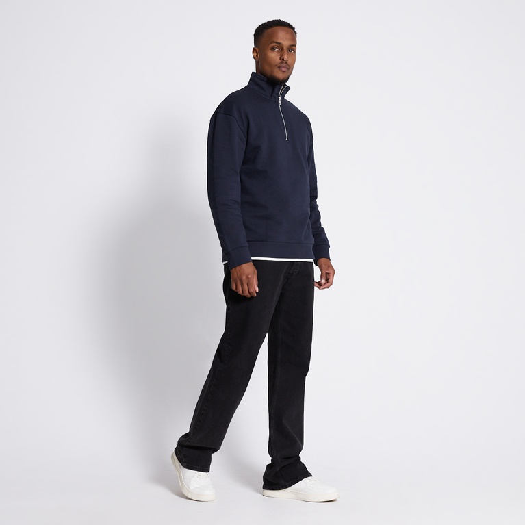 Half Zip Sweatshirt "Frank" Navy